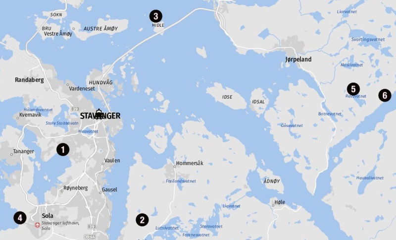 Ziele für Landausflüge in Stavanger